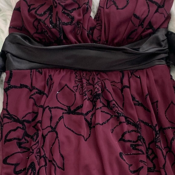 Purple Floral Halter Dress - Short - Women’s Small - Picture 4 of 7